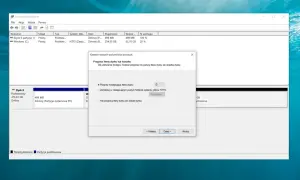 Kreator w Windows 11 pomaga jak podzielić dysk na partycje, przypisując literę D nowej partycji.