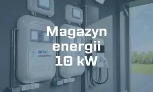 Nowoczesny magazyn energii 10 kW, zasilający dom i samochód elektryczny.