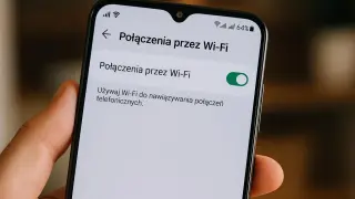 Ustawienia telefonu pokazują, co to vowifi – połączenia przez Wi-Fi. Włączone, by dzwonić przez sieć bezprzewodową.