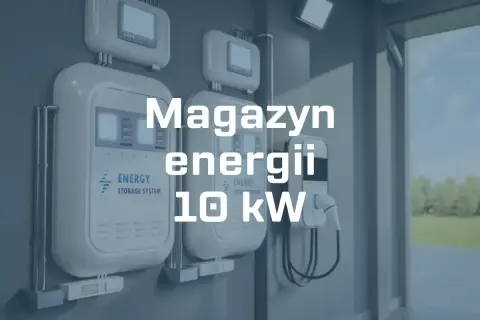 Nowoczesny magazyn energii 10 kW, zasilający dom i samochód elektryczny.