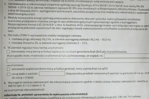 Dokumentacja techniczna do zgłoszenia mikroinstalacji Tauron. Opisuje wymagania techniczne i procedury przyłączenia.