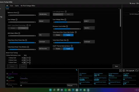 Ustawienia Intel XTU: jak przyspieszyć laptopa, regulacja taktowania rdzeni, napięcia i limitów mocy dla lepszej wydajności.