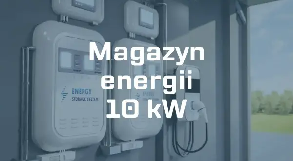 Nowoczesny magazyn energii 10 kW, zasilający dom i samochód elektryczny.