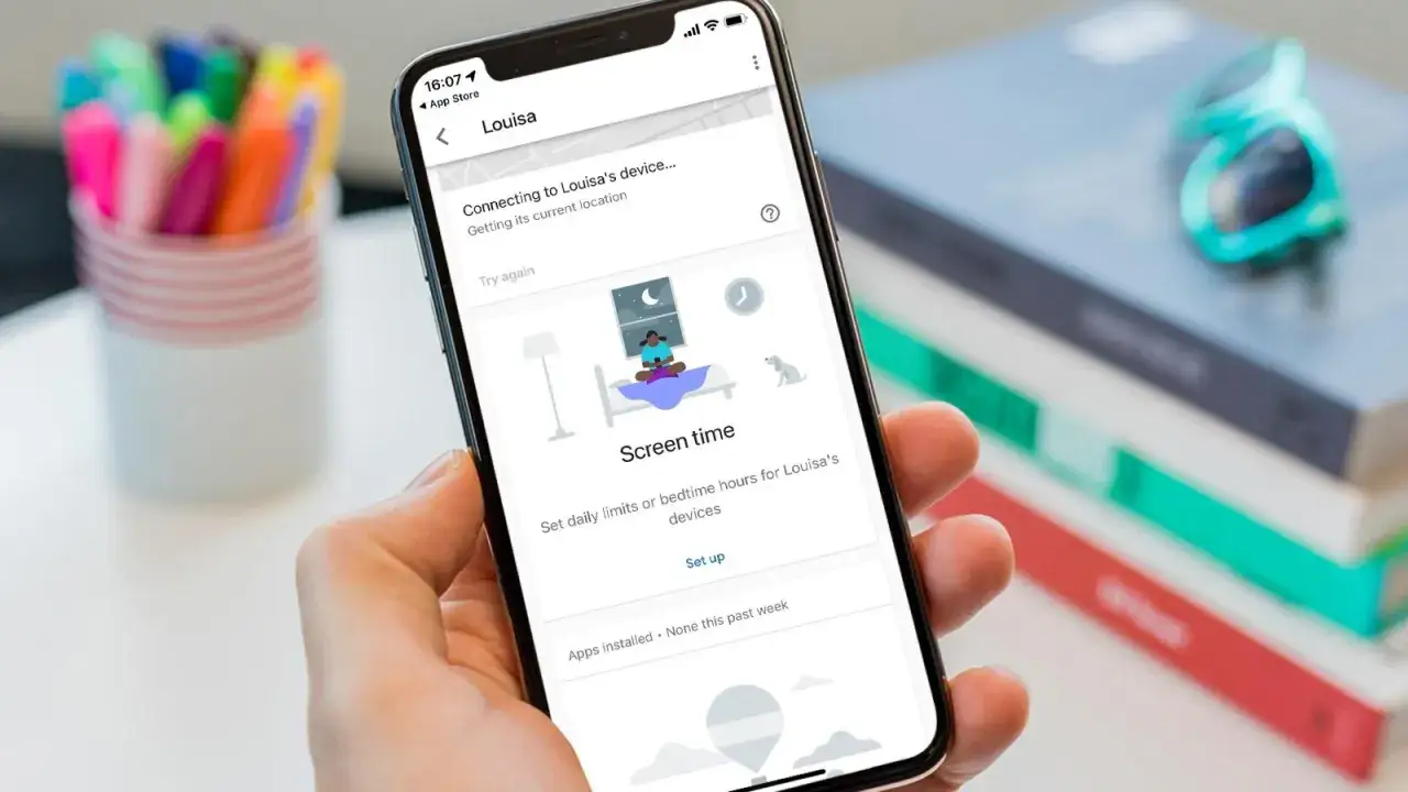 Kontrola rodzicielska iPhone: ustawianie limitów czasu ekranowego dla dziecka.